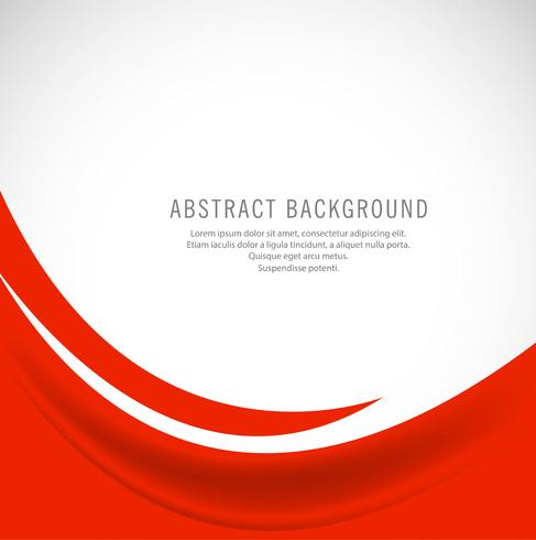 Modern red elegant fantastic wavy background vector