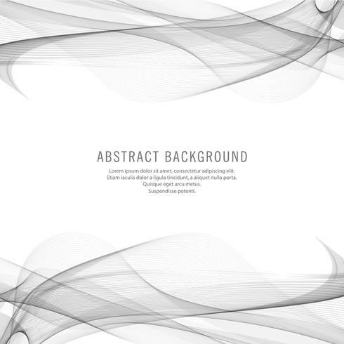 Modern stylish grey wave background vector