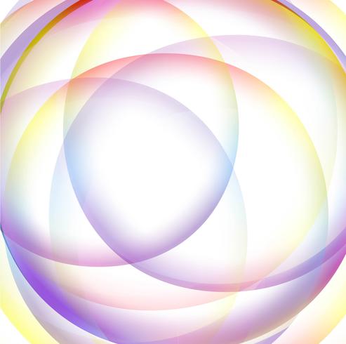 Abstract colorful circular wave background vector