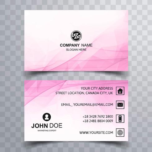 Beautiful colorful business card template design vector