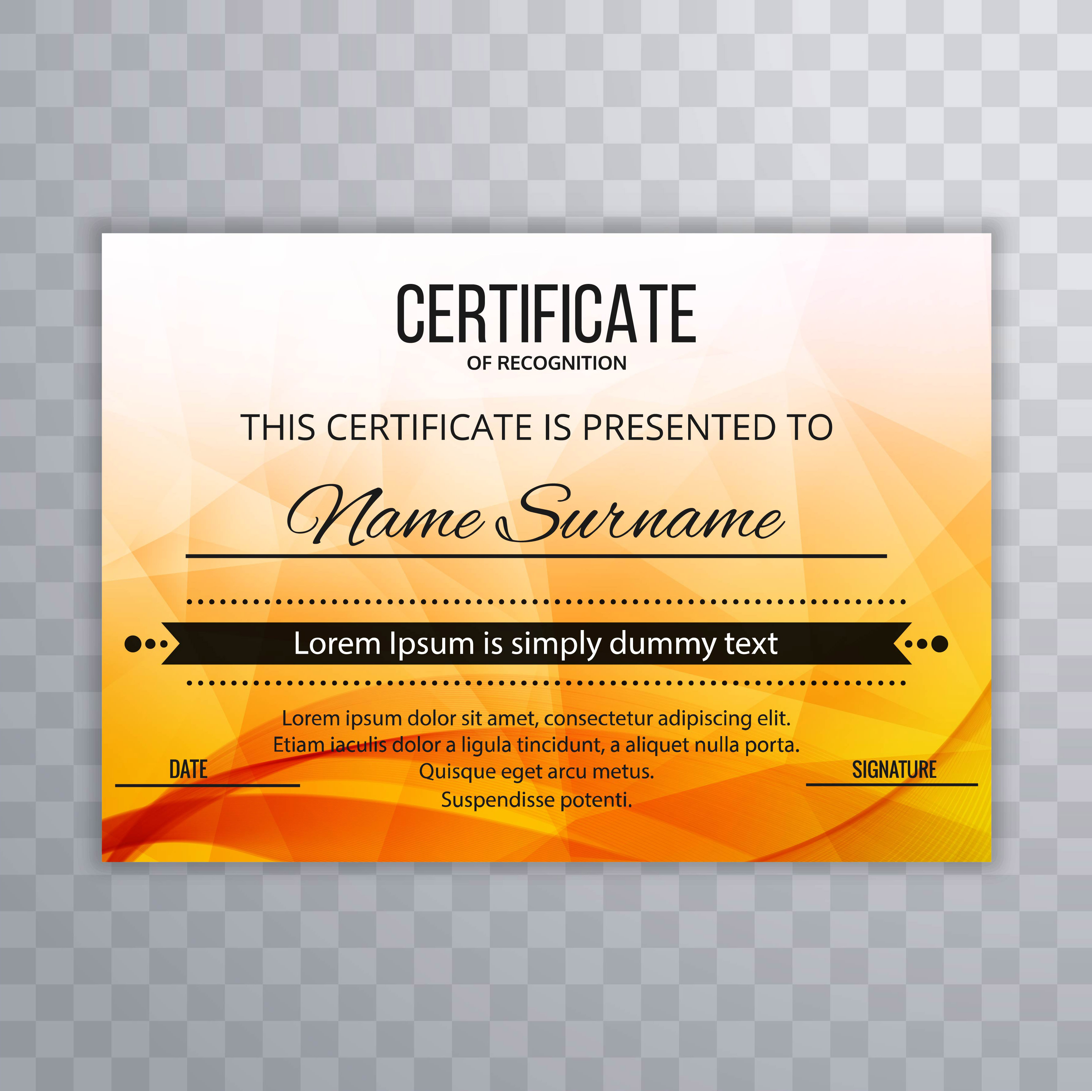 Certificate DesiGN download