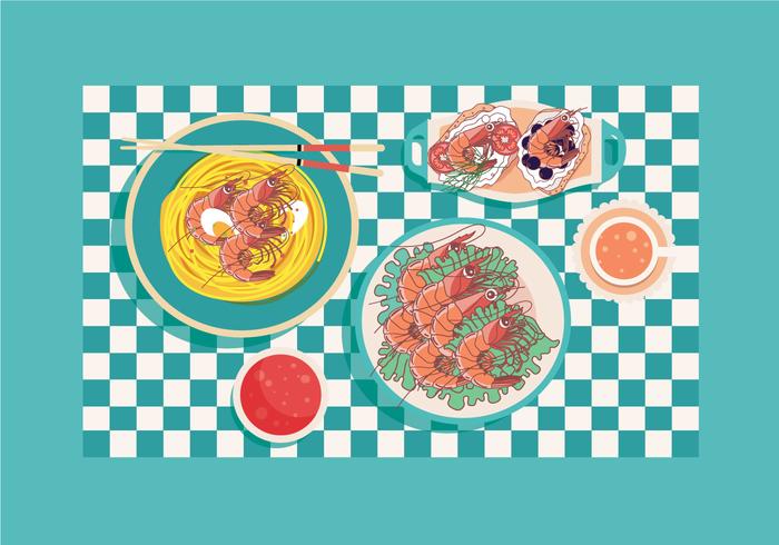 Delicious Prawns Cuisine Vector Vector Art At Vecteezy Delicious Prawns Cuisine Vector Vector Art At Vecteezy