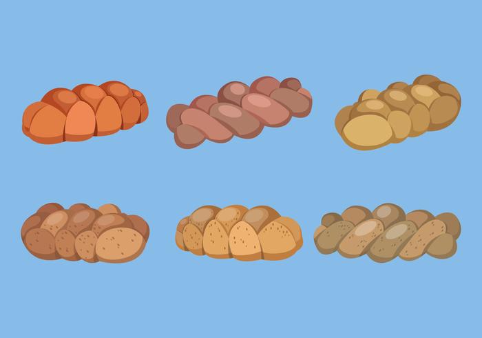 Challah Bread Vector Collection