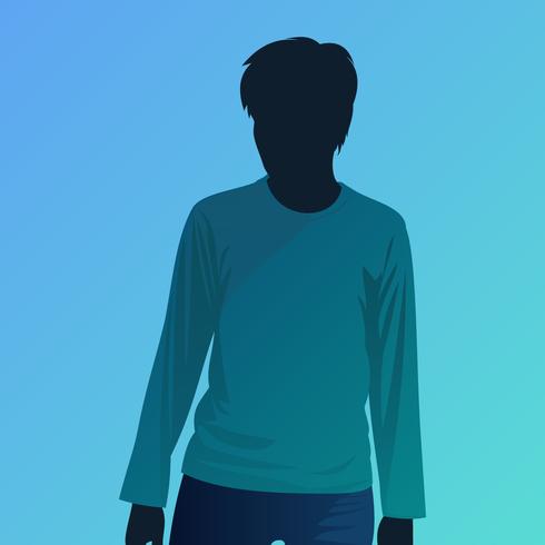Dark Tosca T Shirt Model Vector