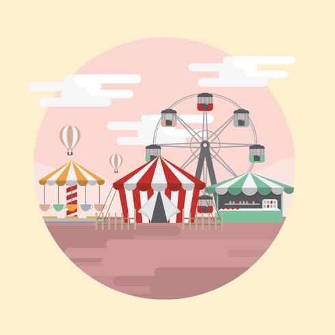 County Fair Vector Illustration