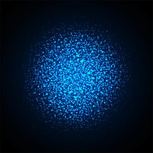 Abstract shiny blue glitters background vector