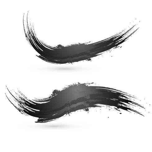 Abstract black watercolor splash background vector