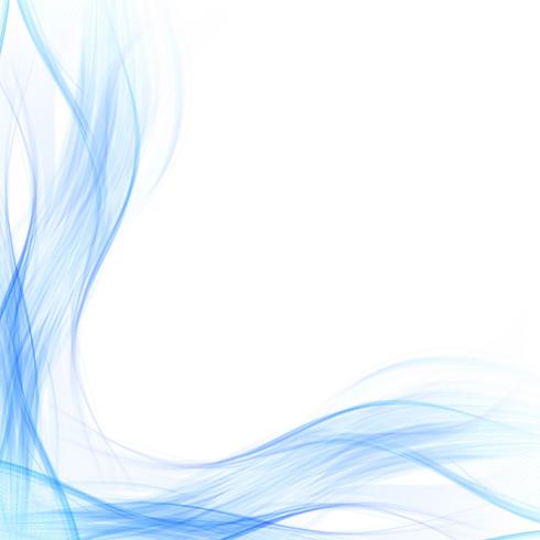 Abstract stylish business blue wave background vector