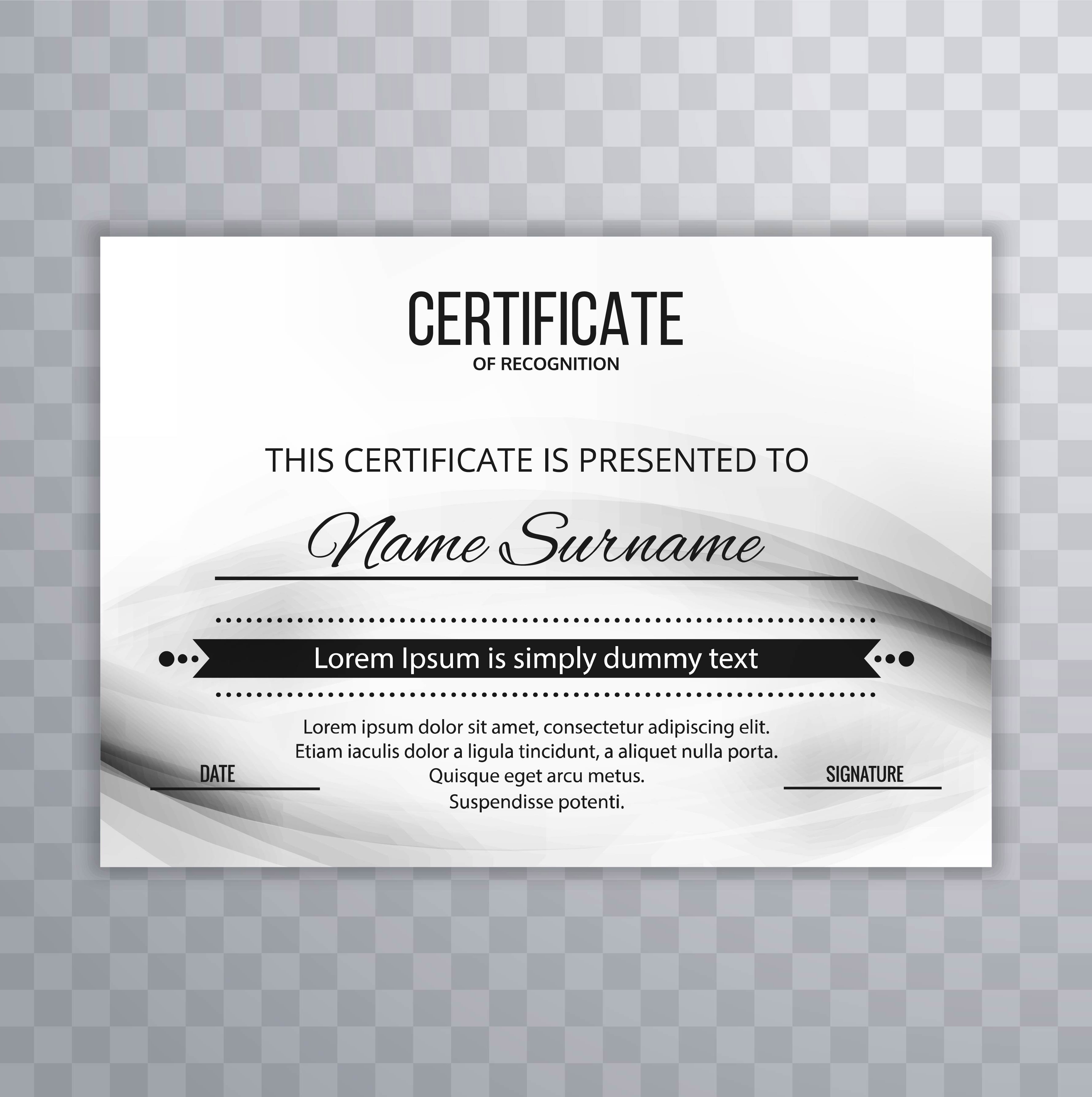 Modern certificate template design 238157 Vector Art at Vecteezy