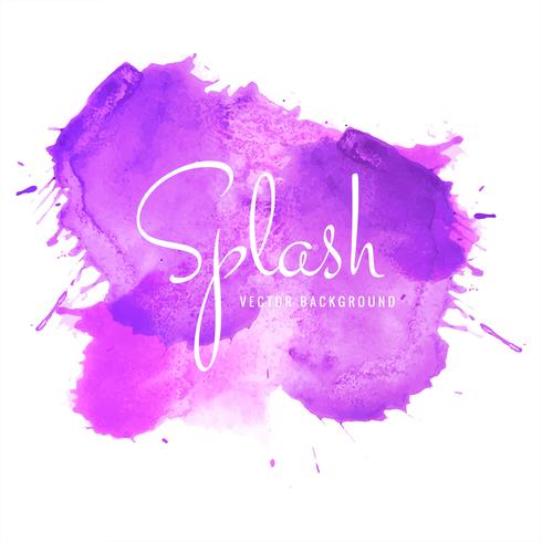 Abstract colorful soft watercolor splash blot background vector