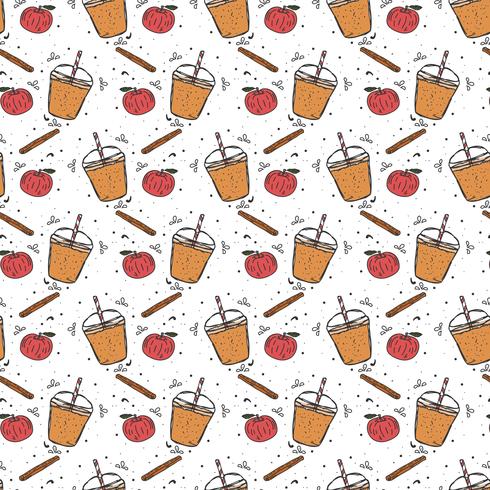 Apple Cider Slush Pattern Vector
