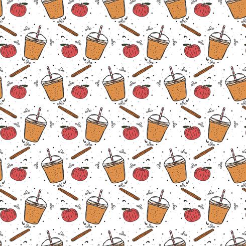 Apple Cider Slush Pattern Vector