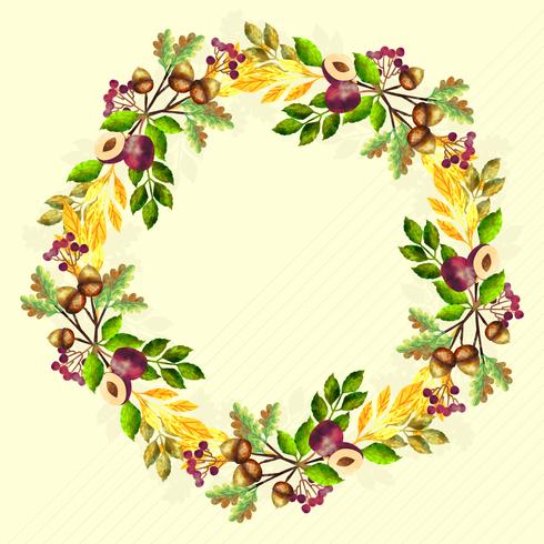 Vector Autumn Wreath