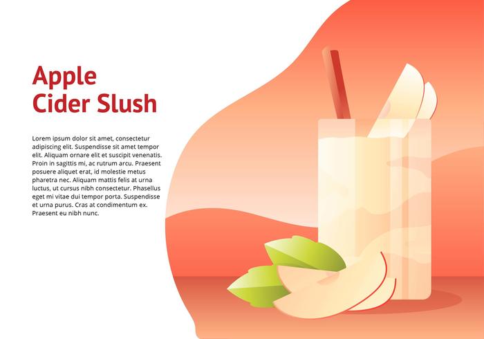 Apple Cider Slush Vector