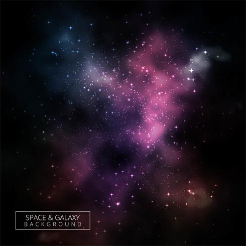 Abstract dark galaxy background vector