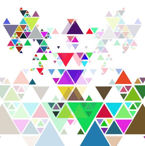 Abstract colorful triangle polygon background vector