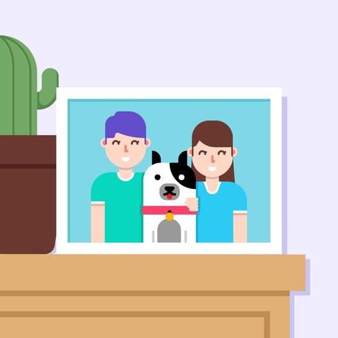 Dog Family vector