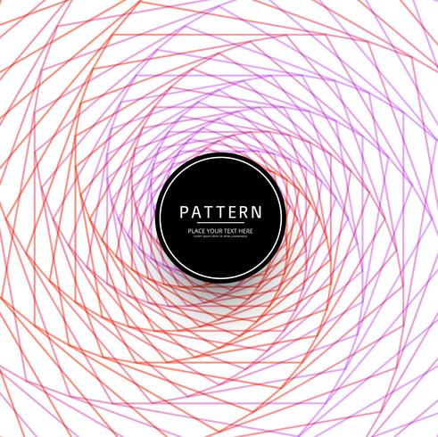 Abstract colorful swirl lines pattern design vector