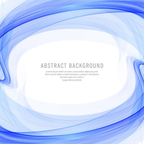 Abstract creative blue wave background vector