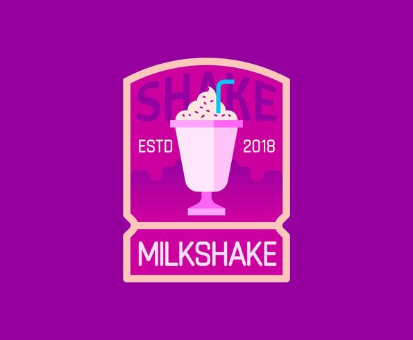 Diner Milkshake Logo vector