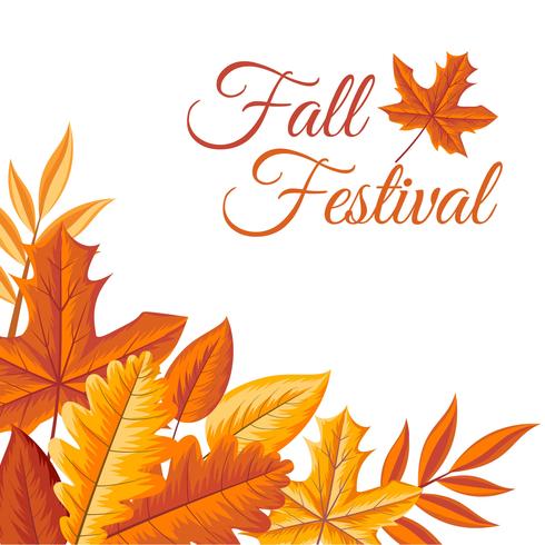 Fall Fest Template vector