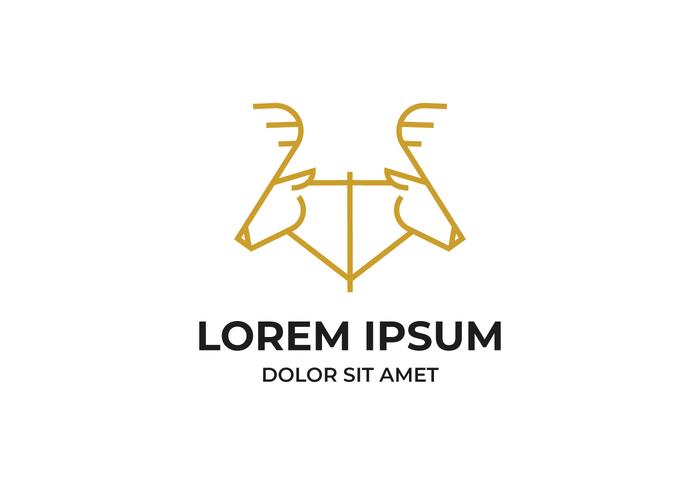 Deer Head Logo vector