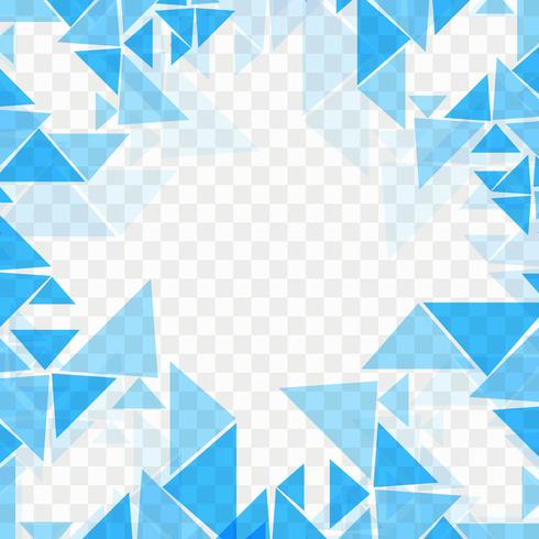 Abstract blue geometric background vector