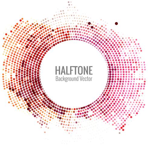 Abstract colorful halftone background vector