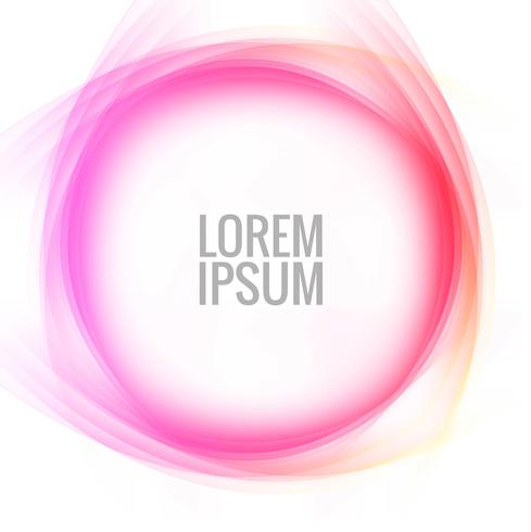 Abstract circle colorful wave background vector