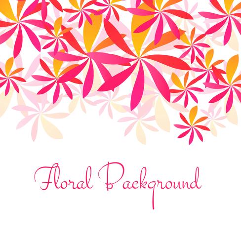 Modern colorful flower background vector