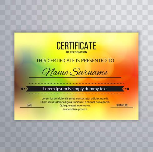 Abstract Colorful Certificate Template Background Download Free