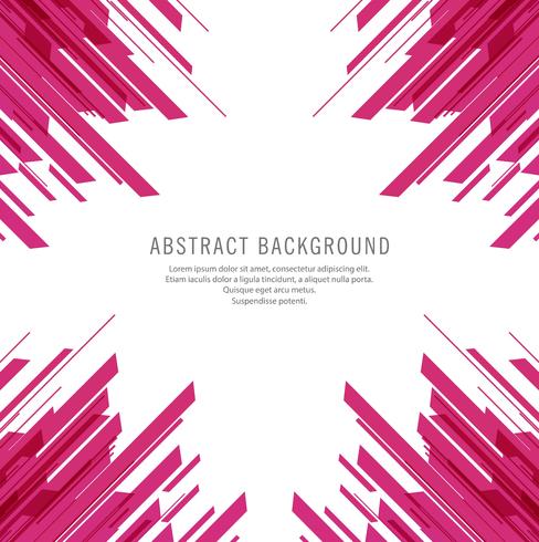 Abstract pink line shape background vector