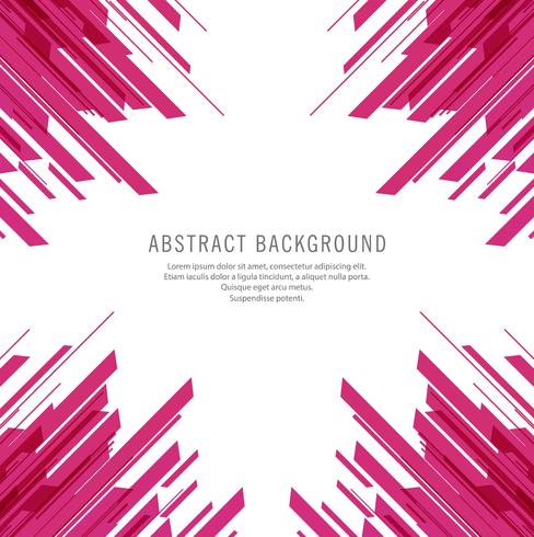 Abstract pink line shape background vector