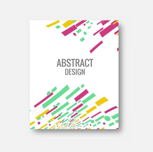 Modern colorful business brochure background vector