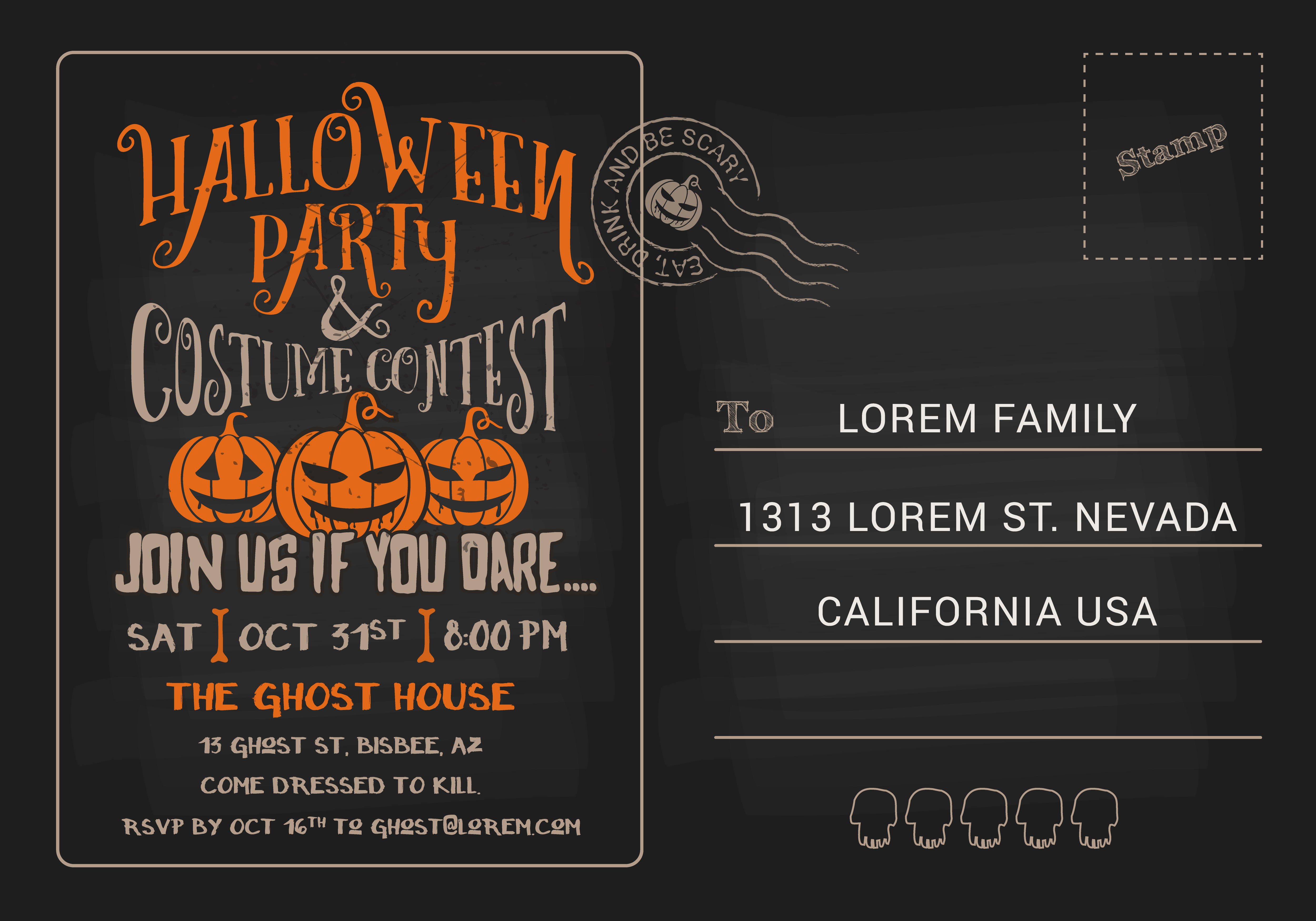 halloween-party-and-costume-contest-postcard-invitation-template-239660-vector-art-at-vecteezy