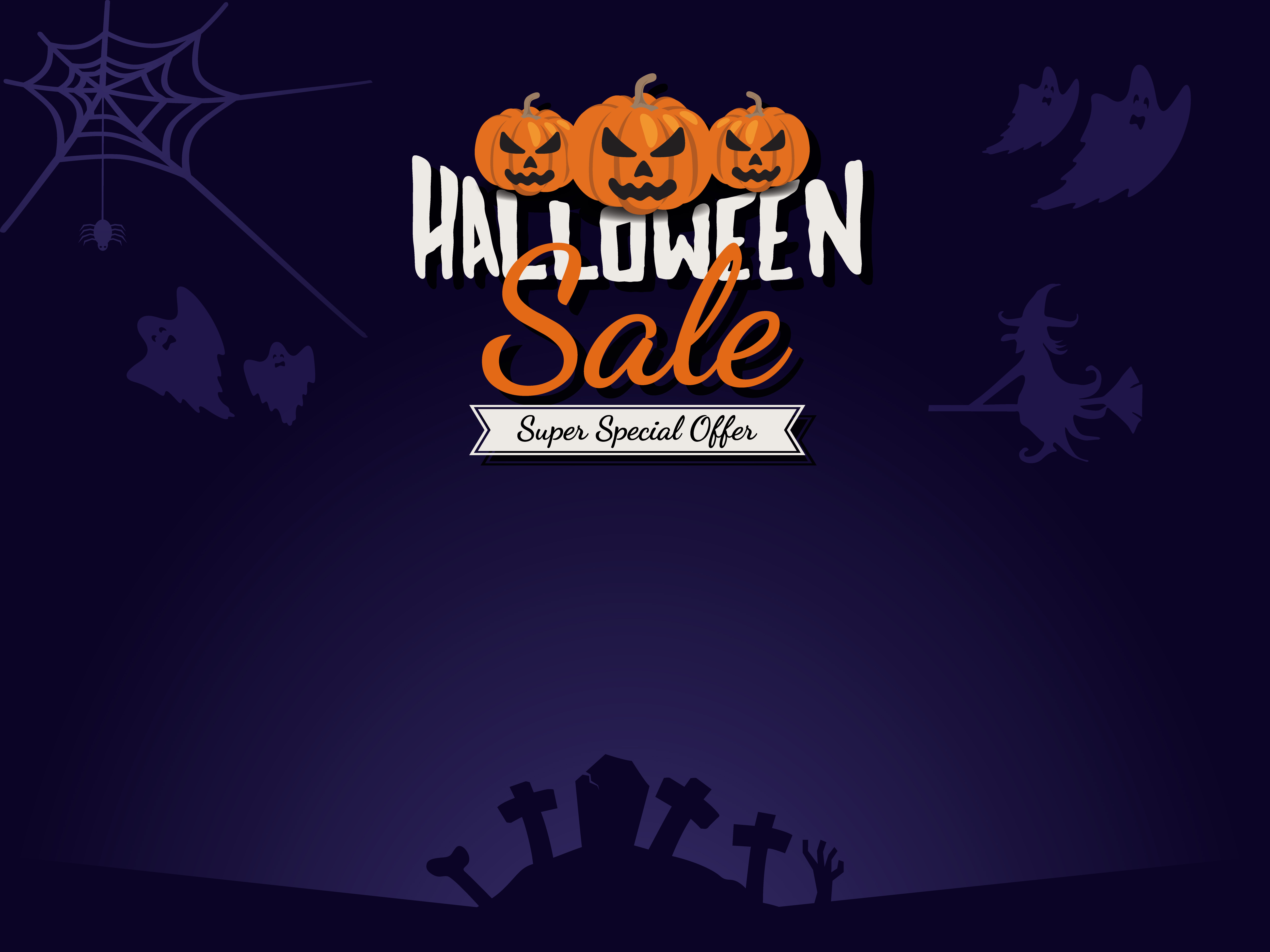 Halloween sale background 239667 Vector Art at Vecteezy