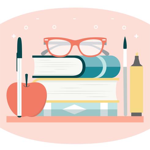 Vector Back to School Accessories