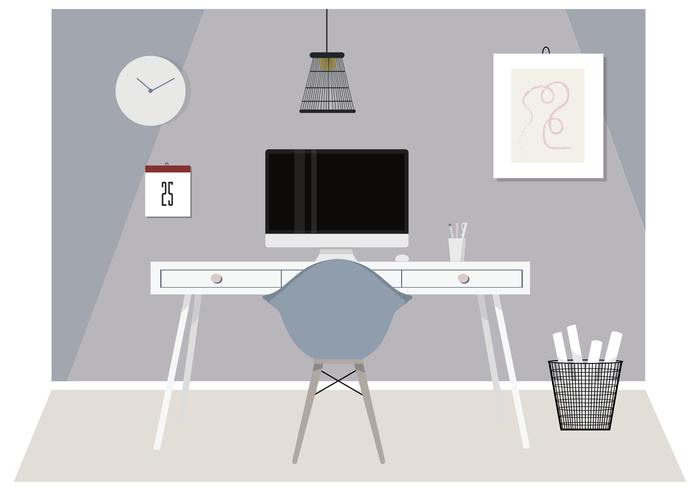 Vector Office Room Illustration