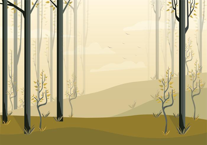 Vector hermoso paisaje ilustración