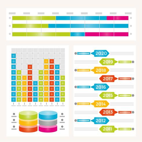 Vector infografía elementos y la ilustración