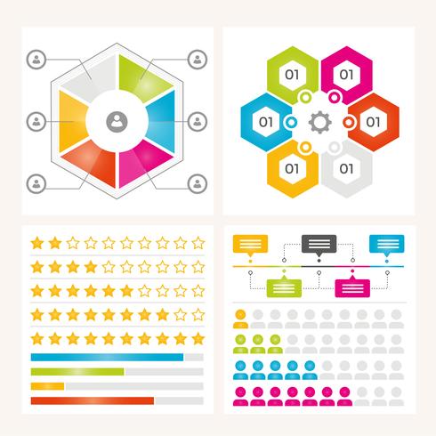 Vector infografía elementos y la ilustración