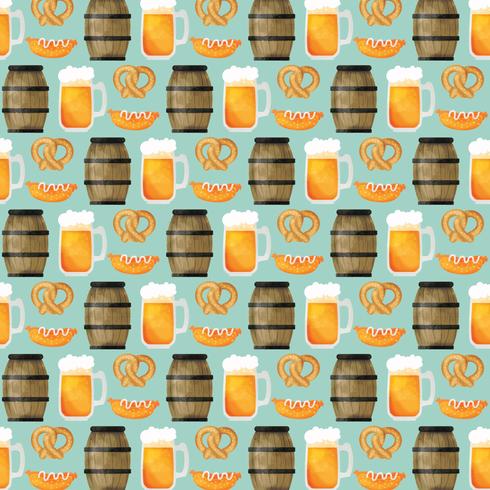 Vector Oktoberfest Elements Pattern