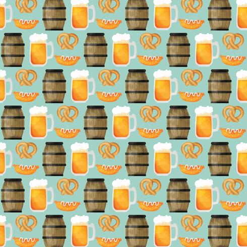 Vector Oktoberfest Elements Pattern