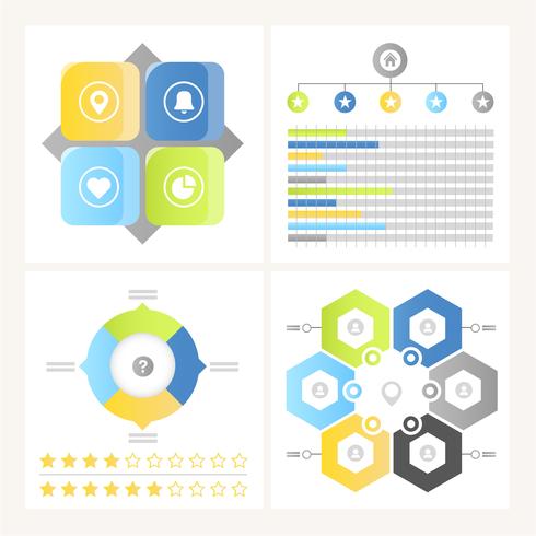 Vector infografía elementos y la ilustración