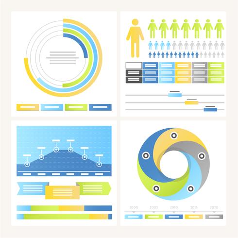 Vector infografía elementos y la ilustración