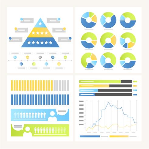 Vector infografía elementos y la ilustración