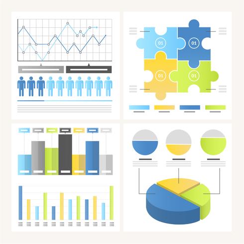 Vector infografía elementos y la ilustración