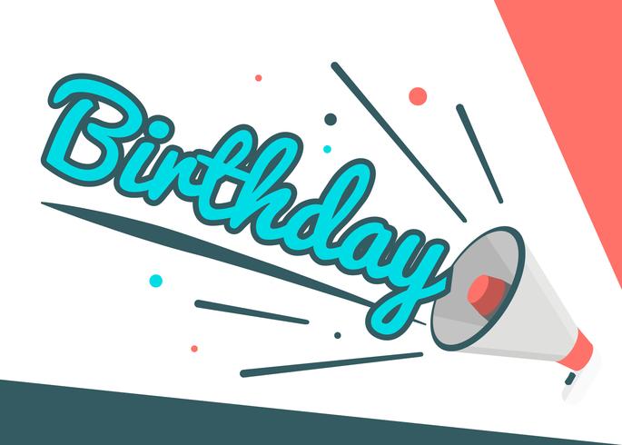 Birthday Poster vector