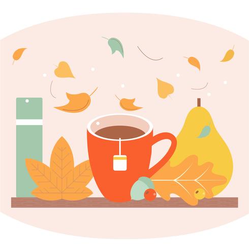 Vector elementos de otoño y la ilustración