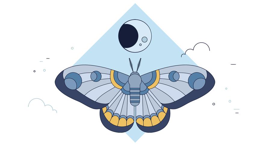 Moth Dark Vector